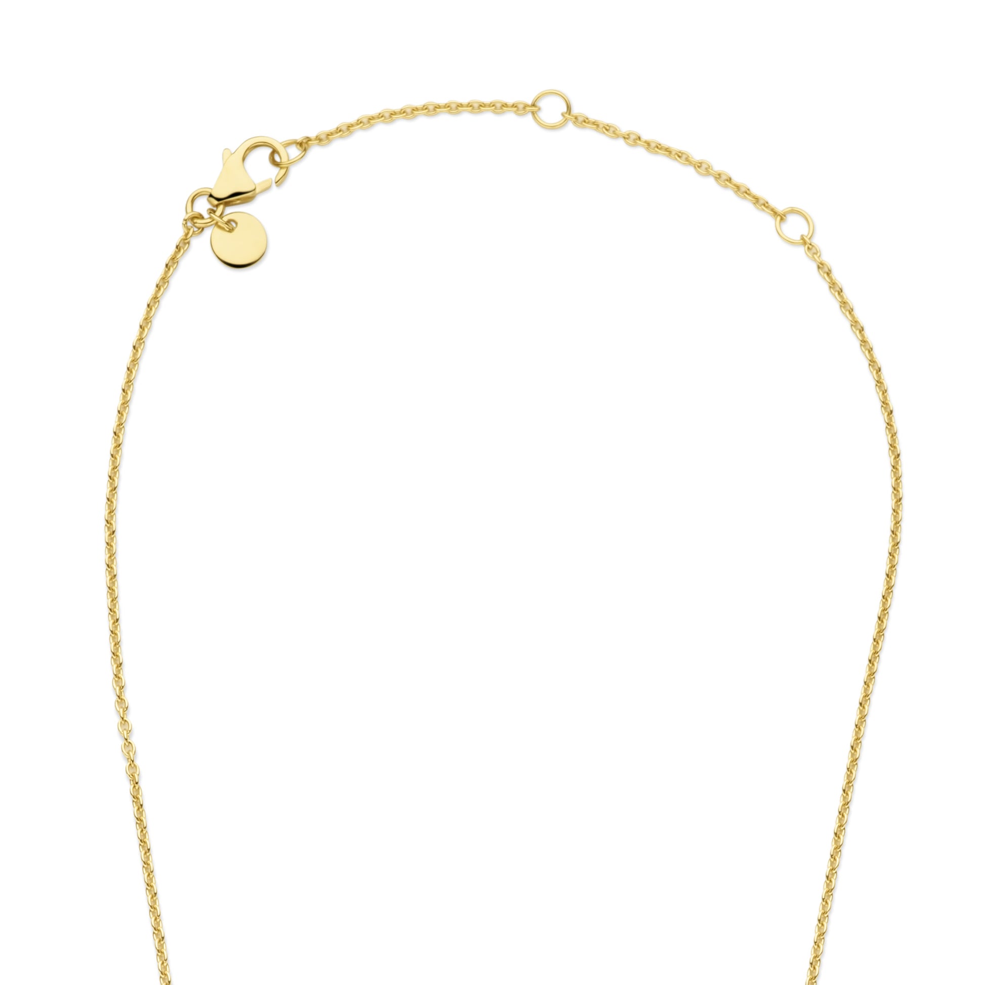 Brioso Cortona Dara 925 sterling silver gold plated necklace with mother of pearl - Parte di Me