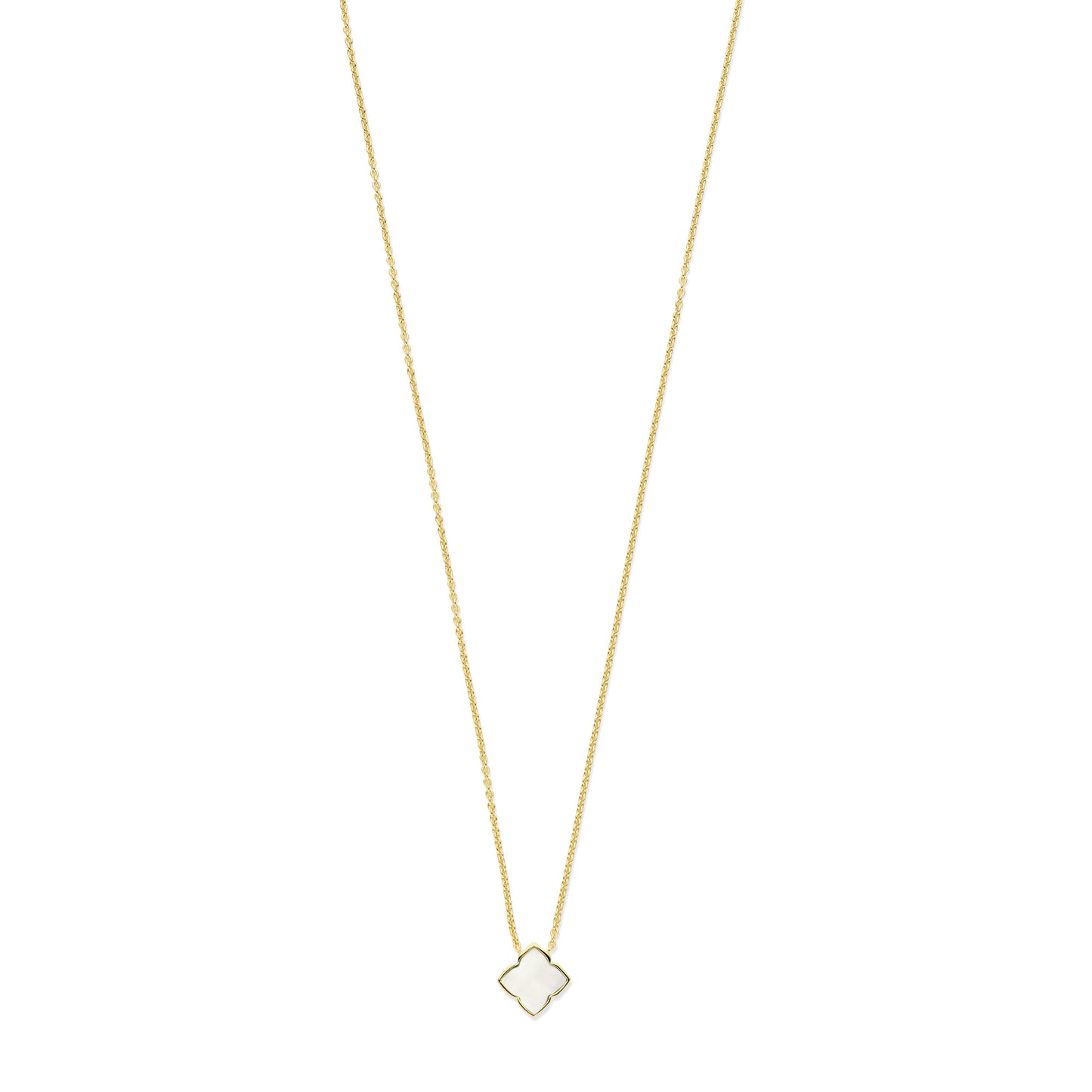 Brioso Cortona Dara 925 sterling silver gold plated necklace with mother of pearl - Parte di Me