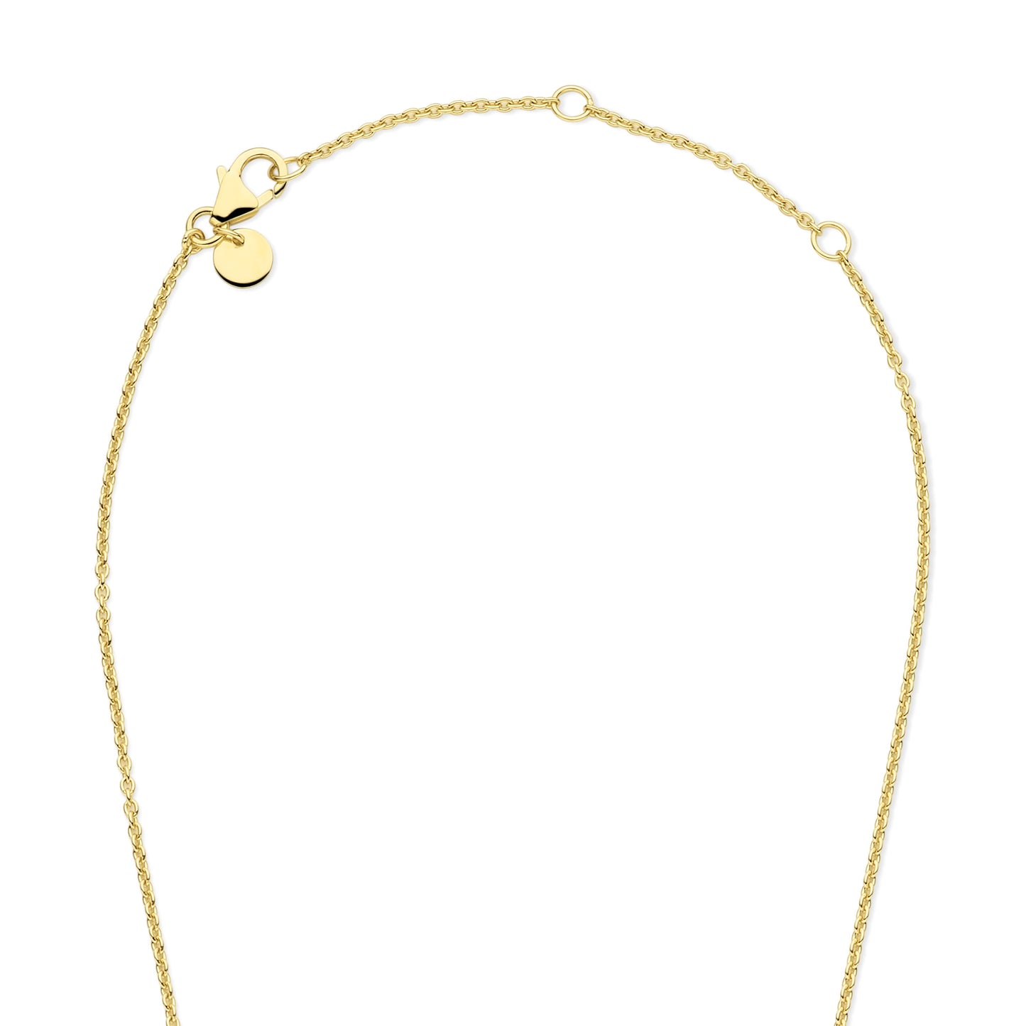 Brioso Cortona Dara 925 sterling silver gold plated necklace with mother of pearl - Parte di Me