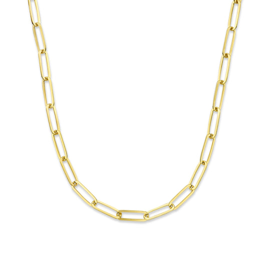 Bibbiena Poppi Felice 925 sterling silver gold plated link necklace - Parte di Me