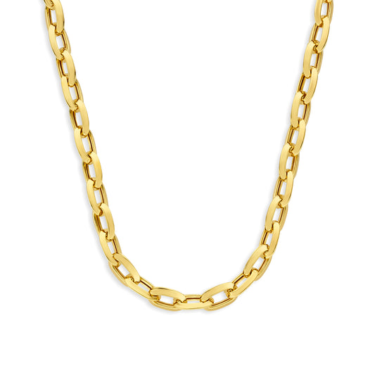 Bibbiena Poppi Lucia 925 sterling silver gold plated link necklace - Parte di Me