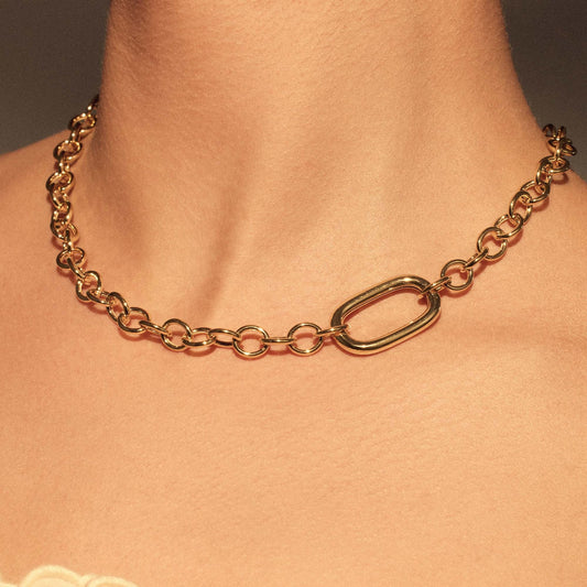 Sorprendimi 925 sterling silver gold plated necklace and bracelet giftset - Parte di Me