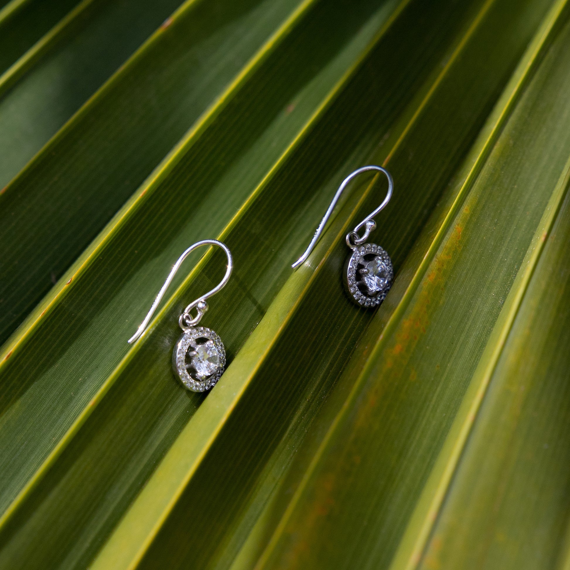 Ponte Vecchio Dalia 925 sterling silver drop earrings with zirconia stones - Parte di Me