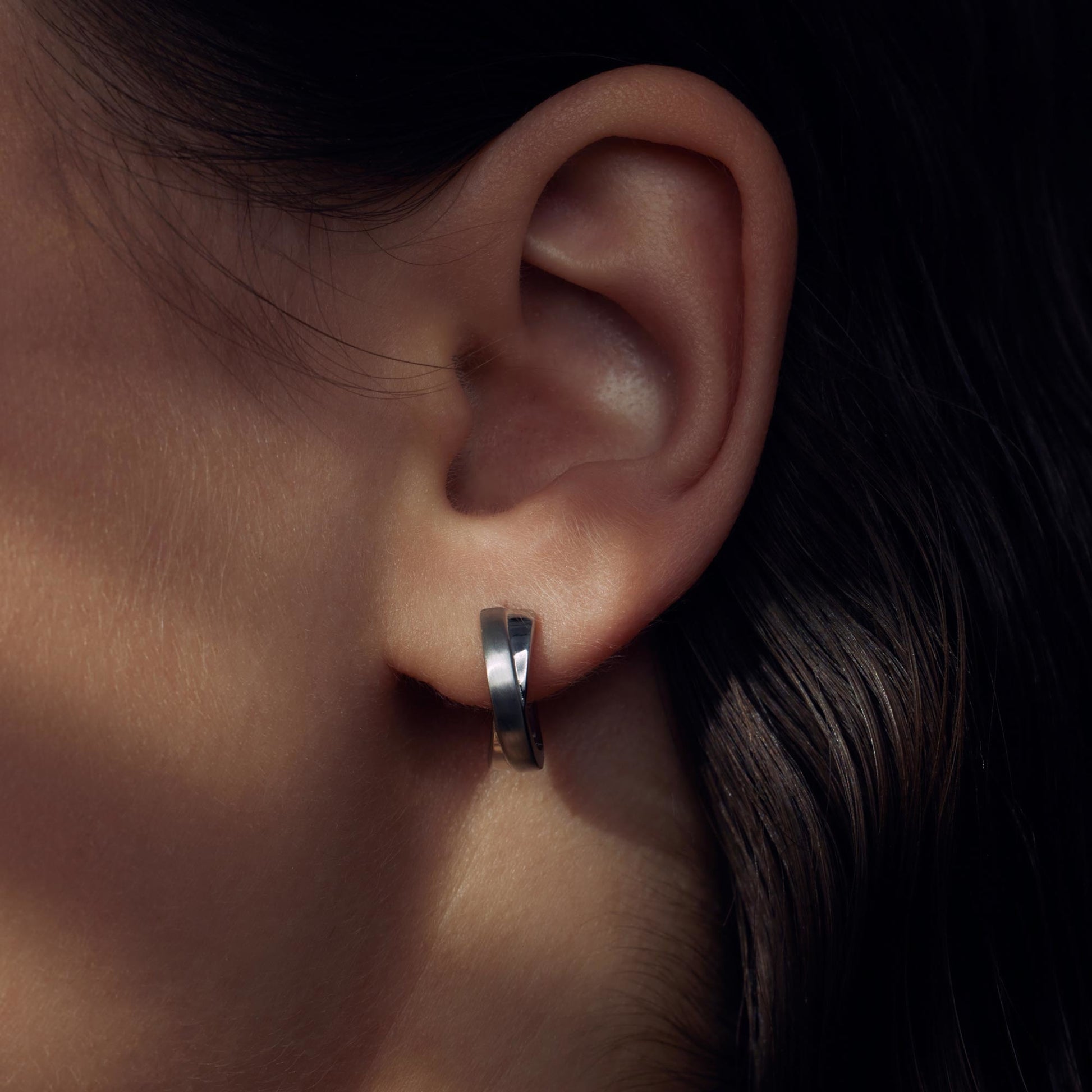 Bibbiena Poppi Casentino 925 sterling silver hoop earrings - Parte di Me