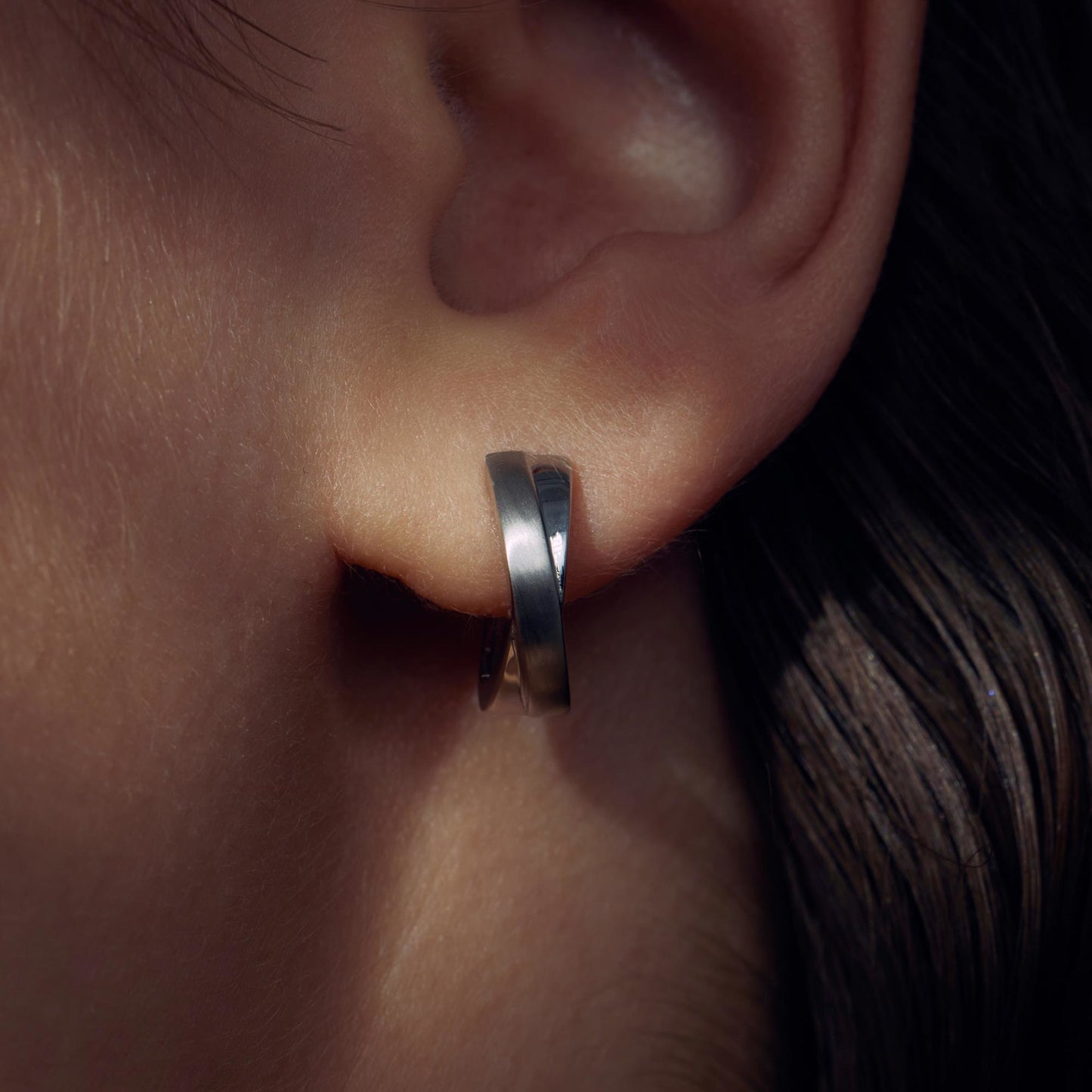 Bibbiena Poppi Casentino 925 sterling silver hoop earrings - Parte di Me