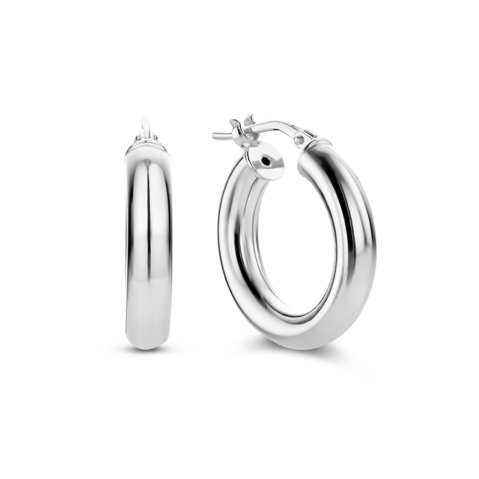 Bibbiena Poppi Casentino 925 sterling silver hoop earrings - Parte di Me
