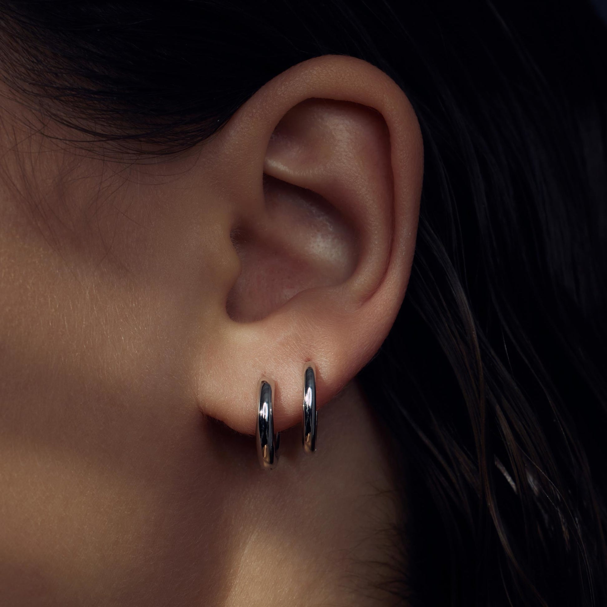 Bibbiena Poppi Casentino 925 sterling silver hoop earrings - Parte di Me