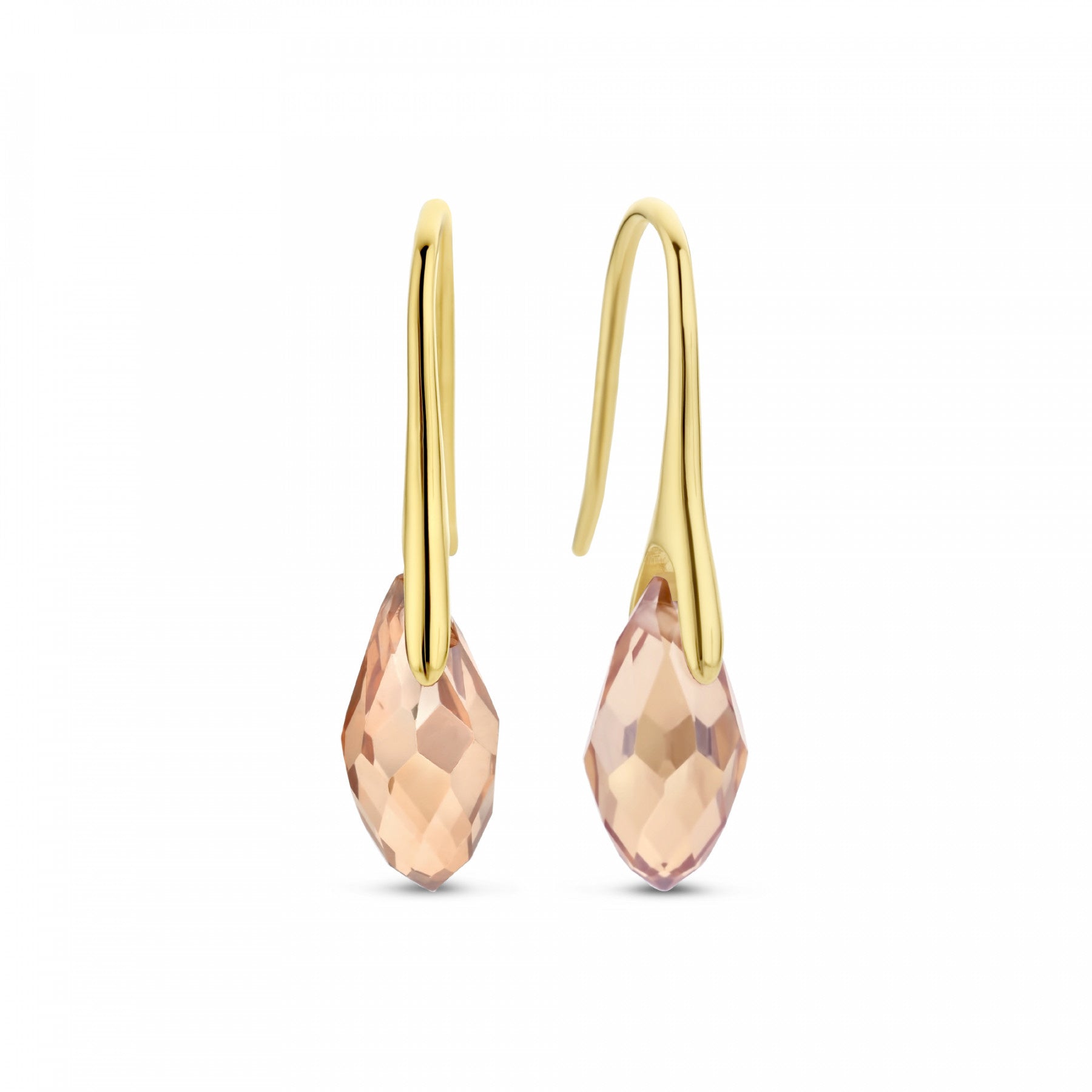 Sorprendimi 925 sterling silver gold plated necklace and drop earrings gift set - Parte di Me