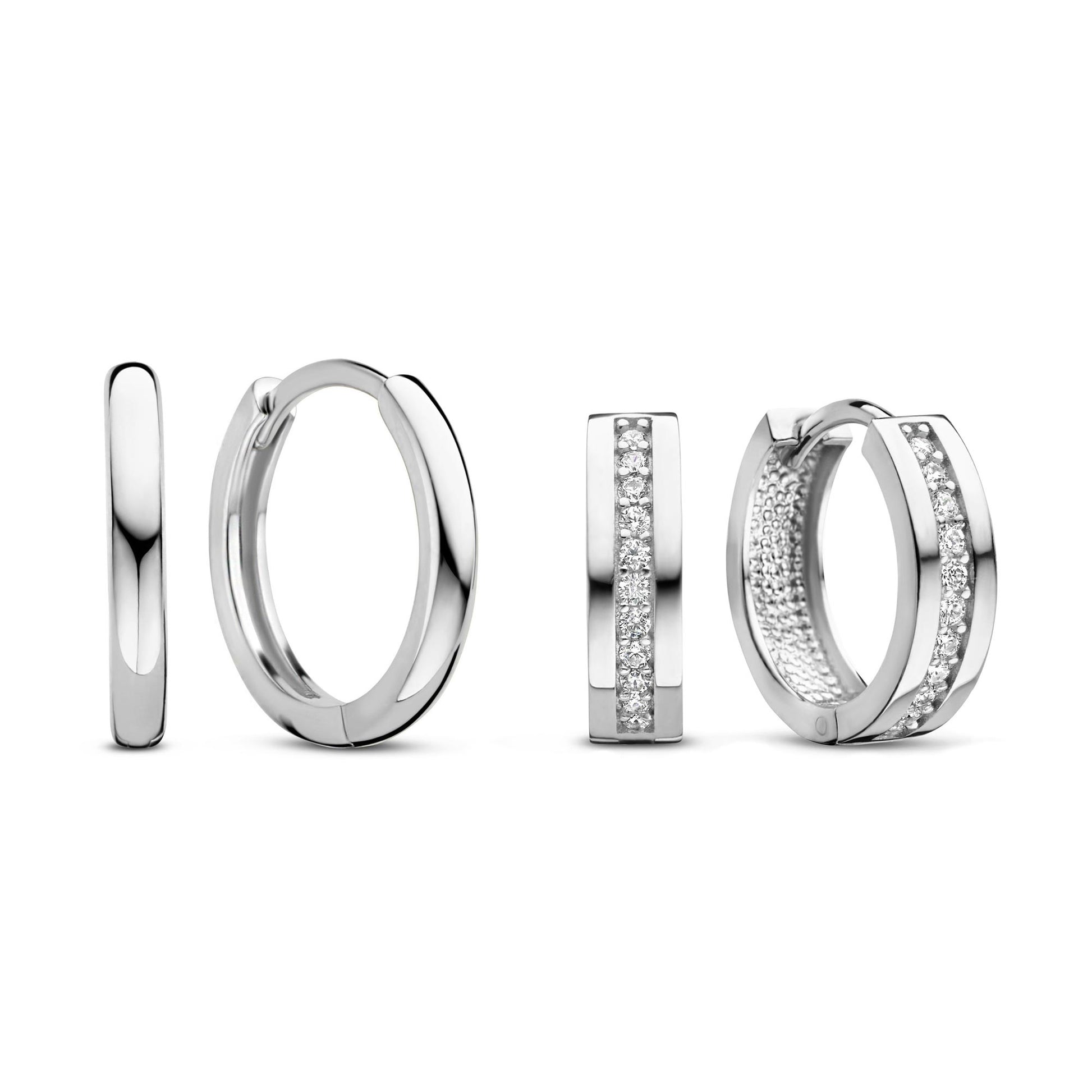 Sorprendimi 925 sterling silver earrings set with zirconia stones - Parte di Me