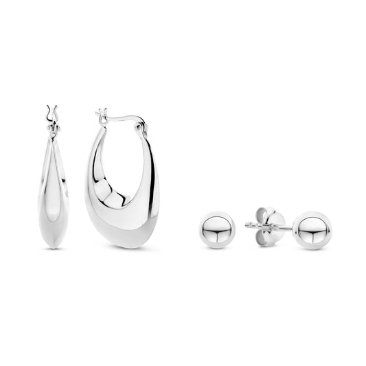 Orecchini Mano Di Fatima - Acciaio inossidabile / Argento Orecchini Mano Di Fatima - Acciaio inossidabile / Argento