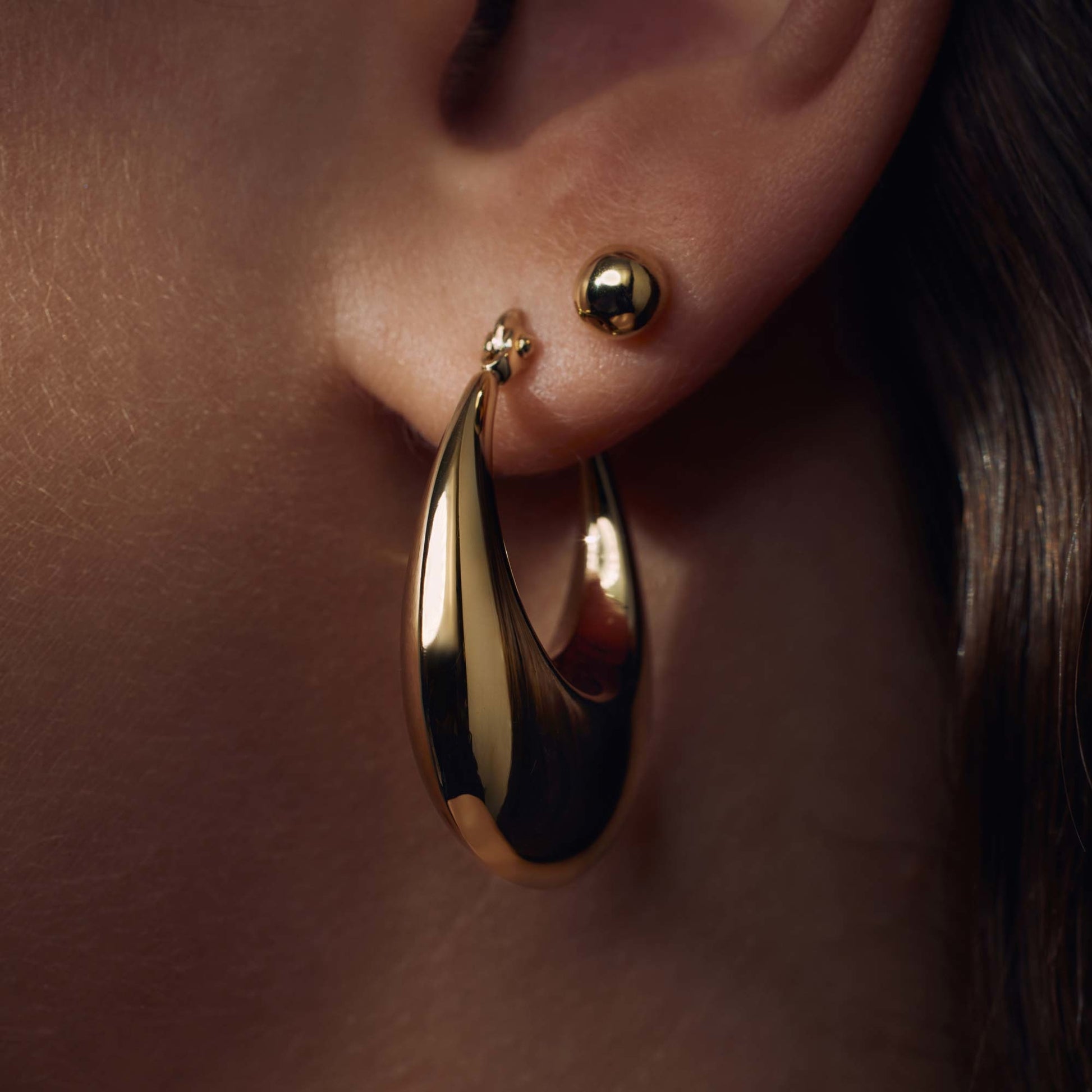 Sorprendimi 925 sterling silver gold plated earrings set - Parte di Me