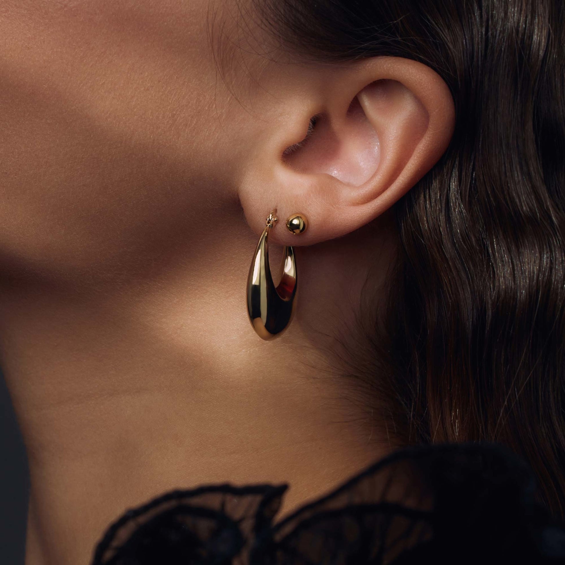 Sorprendimi 925 sterling silver gold plated earrings set - Parte di Me