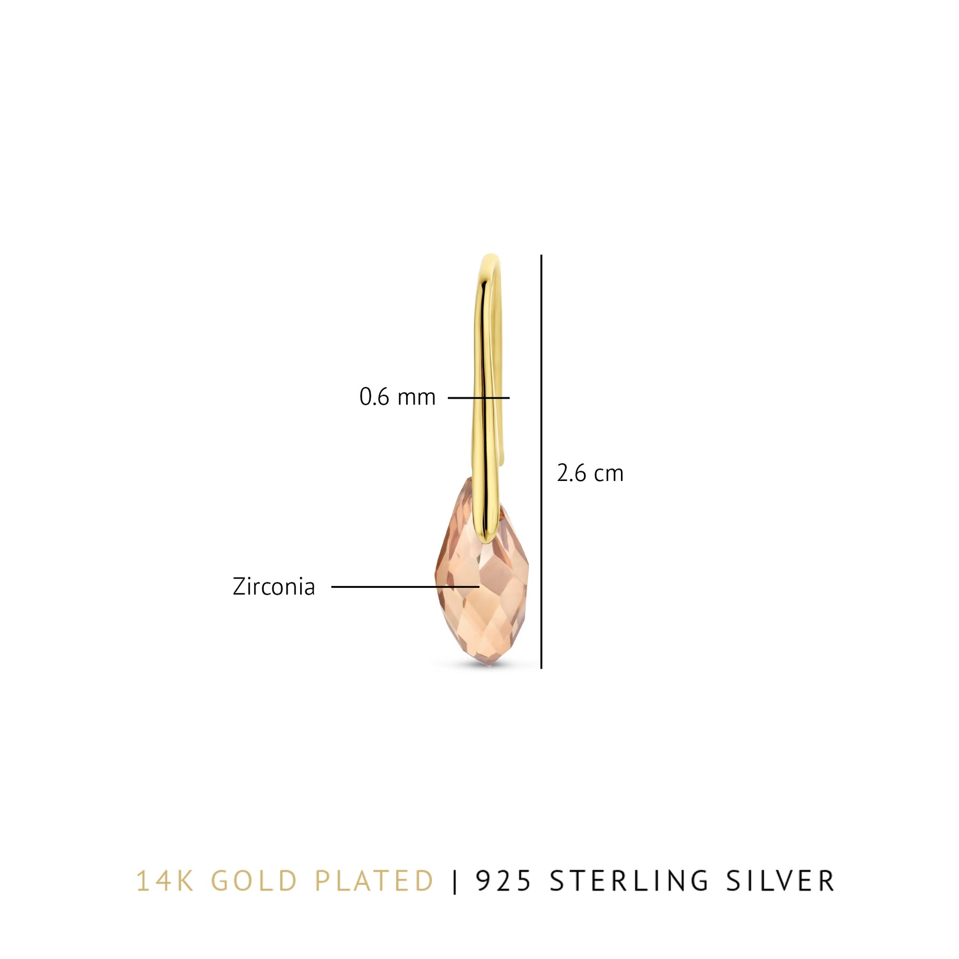Sorprendimi 925 sterling silver gold plated earrings set - Parte di Me