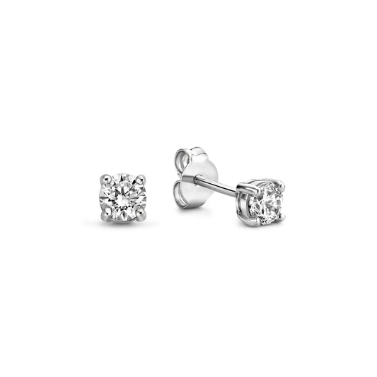 Ponte Vecchio Sofia 925 sterling silver ear studs with zirconia stone - Parte di Me